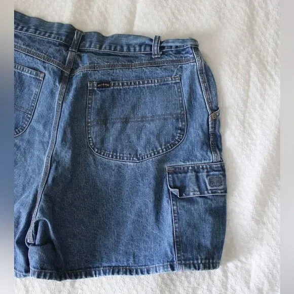 Vintage Riders Denim Cargo Shorts |100% cotton | Size 16 - Picture 4 of 7